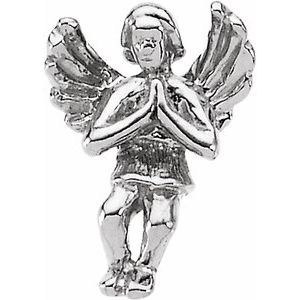 Sterling Silver 12x9 mm Praying Angel Lapel Pin - BN & CO JEWELRY