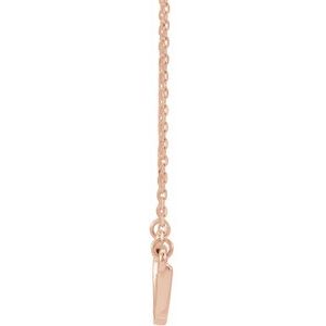 14K Rose Freeform Bar 16-18" Necklace - BN & CO JEWELRY