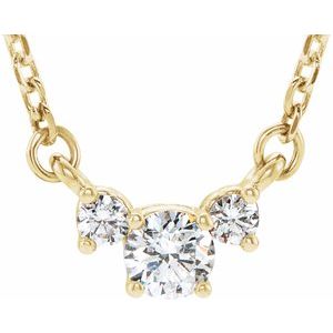 14K Yellow 1/3 CTW Natural Diamond 16-18" Necklace - BN & CO JEWELRY