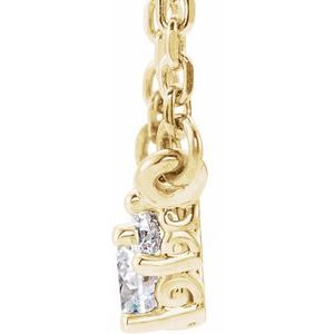 14K Yellow 1/3 CTW Natural Diamond 16-18" Necklace - BN & CO JEWELRY