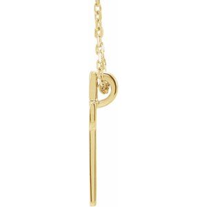 14K Yellow Open Cross 16-18" Necklace - BN & CO JEWELRY
