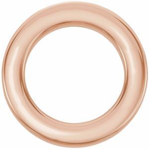 14K Rose 15 mm Circle Slide Pendant - BN & CO JEWELRY