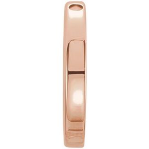 14K Rose 15 mm Circle Slide Pendant - BN & CO JEWELRY