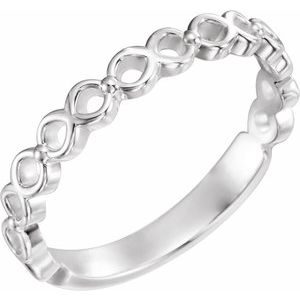 14K White Stackable Ring - BN & CO JEWELRY
