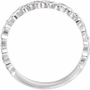 14K White Stackable Ring - BN & CO JEWELRY