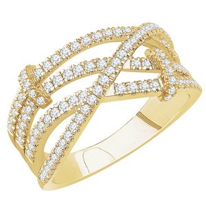 14K Yellow 1/2 CTW Natural Diamond Ring - BN & CO JEWELRY