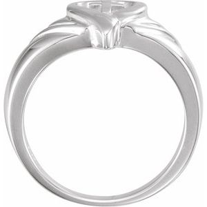 Sterling Silver Heart & Cross Ring - BN & CO JEWELRY