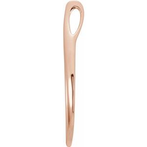 14K Rose Freeform Pendant - BN & CO JEWELRY