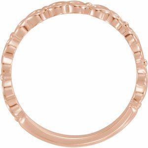 14K Rose Stackable Ring - BN & CO JEWELRY