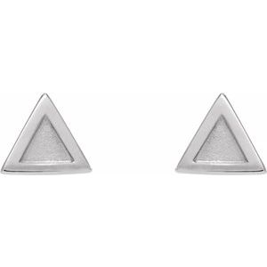 Sterling Silver Petite Triangle Earrings - BN & CO JEWELRY
