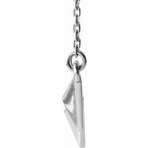 Sterling Silver Pyramid 16-18" Necklace - BN & CO JEWELRY
