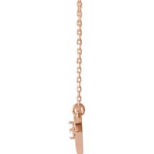 14K Rose 1/10 CTW Natural Diamond Infinity-Inspired Heart 16-18" Necklace - BN & CO JEWELRY