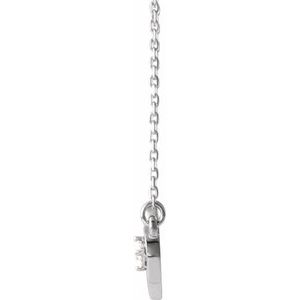 Sterling Silver 1/10 CTW Natural Diamond Infinity-Inspired Heart 16-18" Necklace - BN & CO JEWELRY