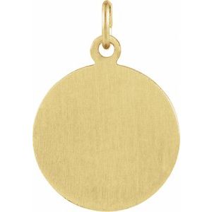 14K Yellow 12 mm St. Gerard Medal - BN & CO JEWELRY