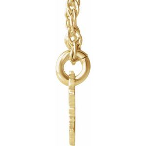 14K Yellow Gold-Plated Sterling Silver Pennsylvania State with Heart-Pierced City Necklace - BN & CO JEWELRY
