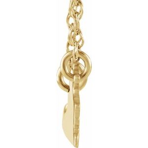 14K Yellow Gold-Plated Sterling Silver Virginia State with Heart-Pierced City Necklace - BN & CO JEWELRY
