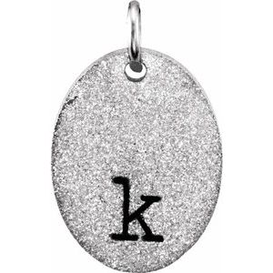 Sterling Silver 12.75x9.5 mm Engravable Oval Pendant - BN & CO JEWELRY
