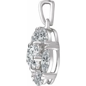Sterling Silver Cubic Zirconia Pendant - BN & CO JEWELRY