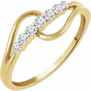 14K Yellow 1/5 CTW Natural Diamond Ring - BN & CO JEWELRY