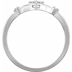 14K White 1/10 CTW Natural Diamond Promise Ring - BN & CO JEWELRY