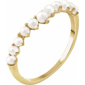 14K Yellow Freshwater Cultured Pearl Ring - BN & CO JEWELRY