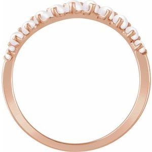 14K Rose Freshwater Cultured Pearl Ring - BN & CO JEWELRY