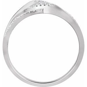 10K White 1/6 CTW Natural Diamond Negative Space Ring - BN & CO JEWELRY