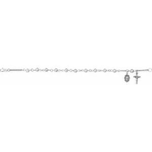 Sterling Silver Ball Rosary Bracelet - BN & CO JEWELRY