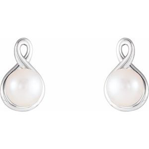 Sterling Silver Pearl Earrings - BN & CO JEWELRY