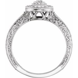 10K White 1/6 CTW Natural Diamond Promise Ring - BN & CO JEWELRY