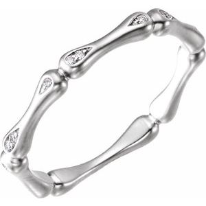 14K White .06 CTW Diamond Ring - BN & CO JEWELRY