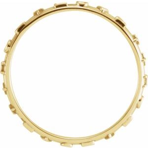 10K Yellow True Love Chastity Ring Size 9 - BN & CO JEWELRY