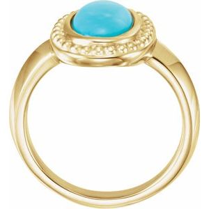 Beaded Cabochon Ring - BN & CO JEWELRY