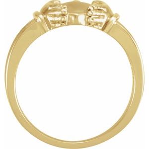 14K Yellow Claddagh Ring - BN & CO JEWELRY