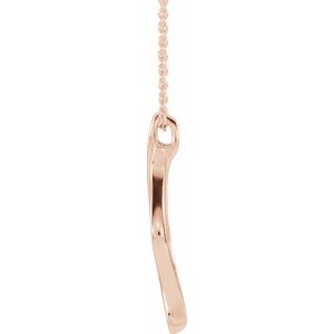 14K Rose Freeform 16-18" Necklace - BN & CO JEWELRY