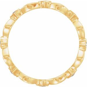 14K Yellow 1/8 CTW Natural Diamond Eternity Band - BN & CO JEWELRY