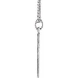 Sterling Silver 18 mm Confirmation Medal with Cross 18" Necklace - BN & CO JEWELRY