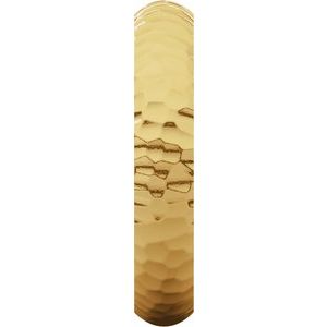 14K Yellow 4 mm Half Round Band with Hammered Textured Size 5.5 - BN & CO JEWELRY