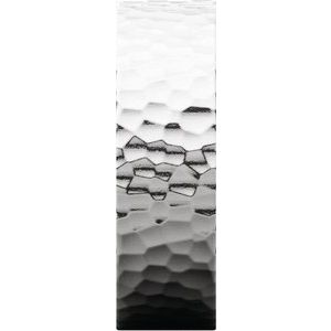 14K White 6 mm Flat Band with Hammered Texture Size 9 - BN & CO JEWELRY