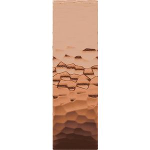 14K Rose 6 mm Flat Band with Hammered Texture Size 10 - BN & CO JEWELRY