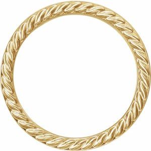 14K Yellow 3 mm Rope Pattern Band Size 7 - BN & CO JEWELRY