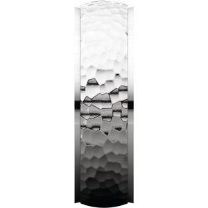 14K White 6 mm Half Round Edge Band with Hammered Texture Size 10 - BN & CO JEWELRY