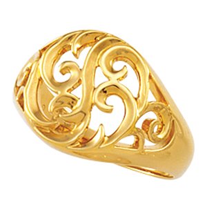 14K Yellow Filigree Ring - BN & CO JEWELRY