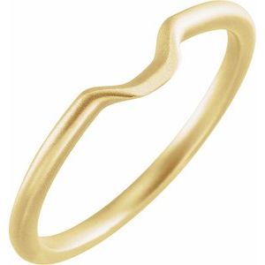 14K Yellow Matching Band with Bead Blast Finish - BN & CO JEWELRY