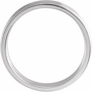 Sterling Silver 4 mm Beveled-Edge Concave Band Size 6.5 - BN & CO JEWELRY