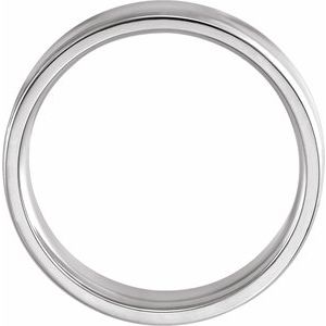 Sterling Silver 6 mm Beveled-Edge Concave Band Size 11 - BN & CO JEWELRY
