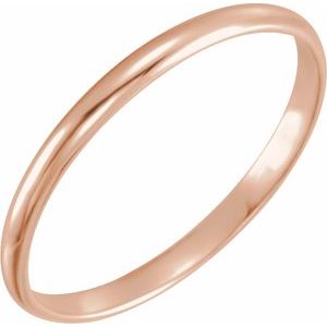 14K Rose 1.6 mm Youth Band Size 3 - BN & CO JEWELRY