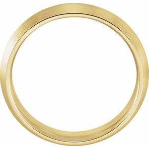 14K Yellow 5 mm Knife-Edge Band with Satin Finish Size 8.5 - BN & CO JEWELRY