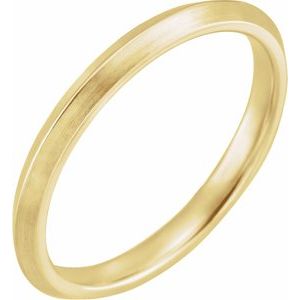14K Yellow 2.5 mm Knife-Edge Band with Satin Finish Size 6 - BN & CO JEWELRY