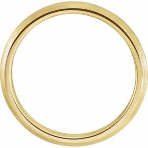 14K Yellow 2.5 mm Knife-Edge Band with Satin Finish Size 6 - BN & CO JEWELRY
